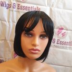 10" Black Bob Hair Wig