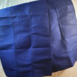 Blue Aso Oke Gele Head Wrap, 100% High Quality Handwoven