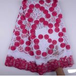 Embroidered African Stones Lace
