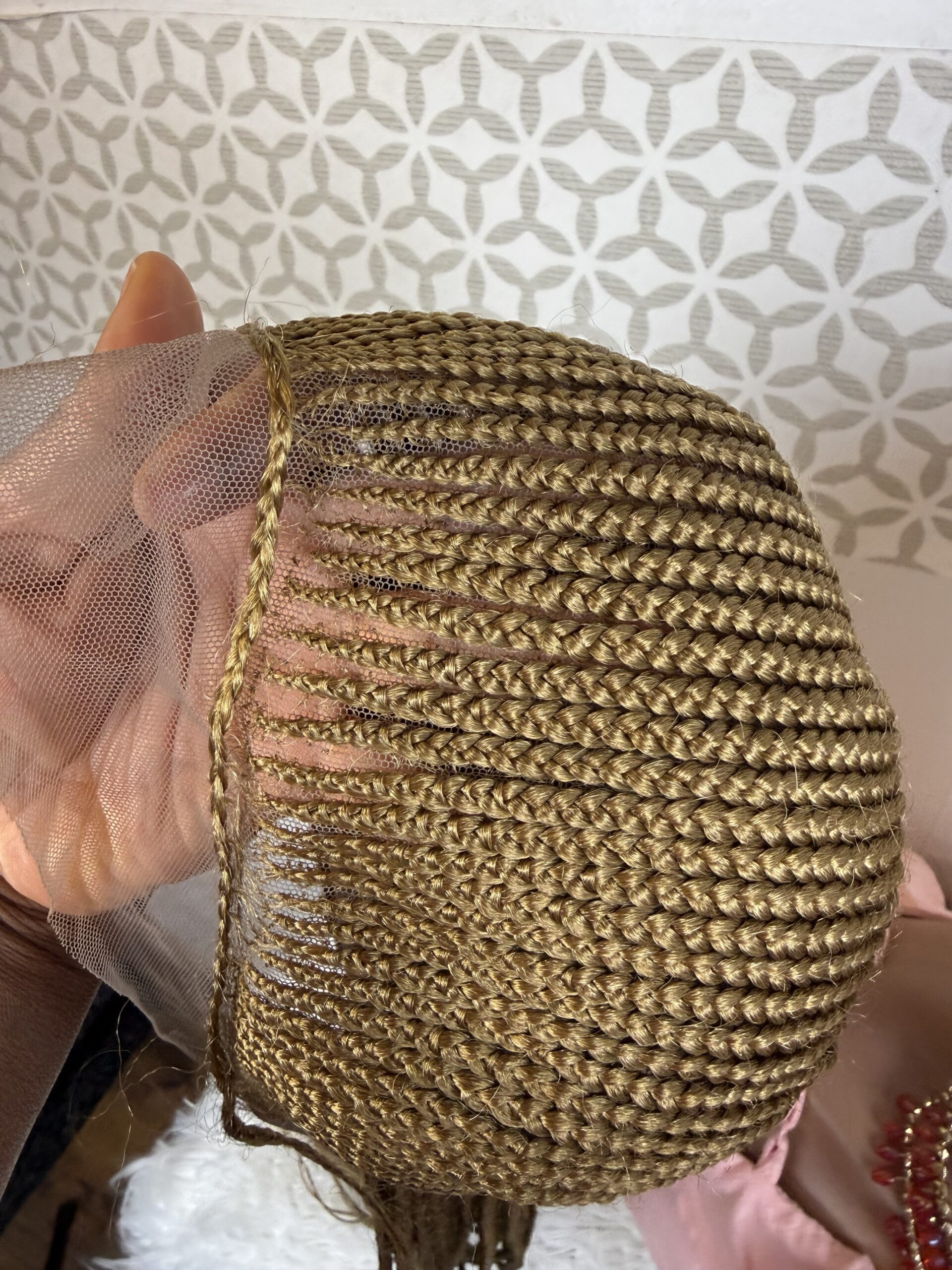 Sandra cornrow on full lace, blonde , 38 inches